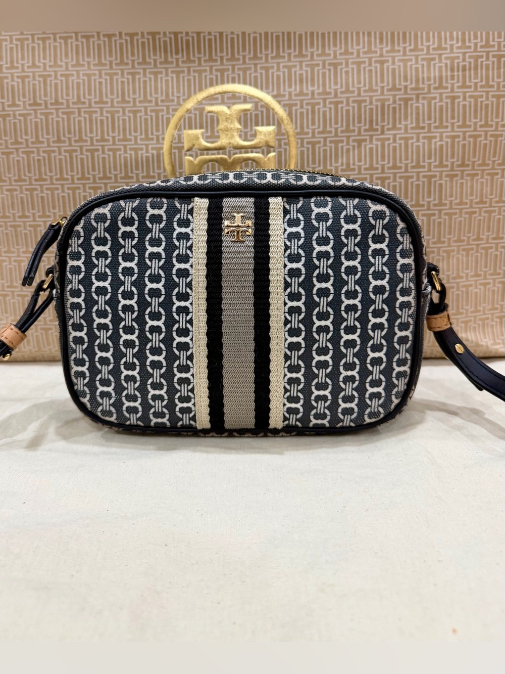 Tory Burch Gemini Link Canvas crossbody